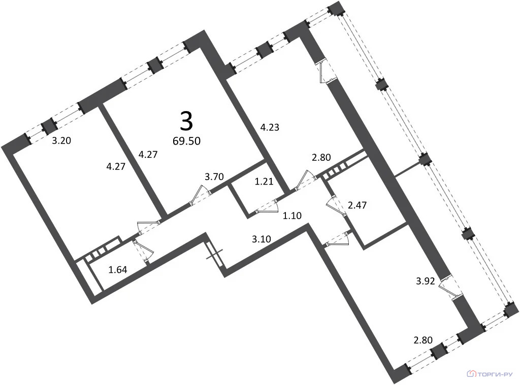 Продажа квартиры, Раево, Краснопахорское с. п., Ирландская улица - Фото 7