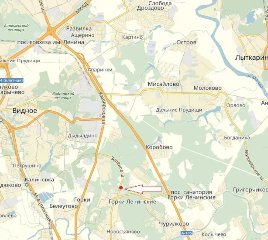Карта ленинских горок