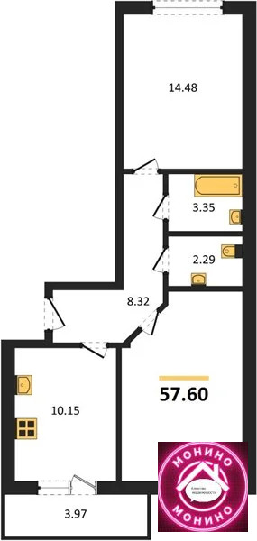 Продажа квартиры в новостройке, Домодедово, Домодедово г. о., ... - Фото 0