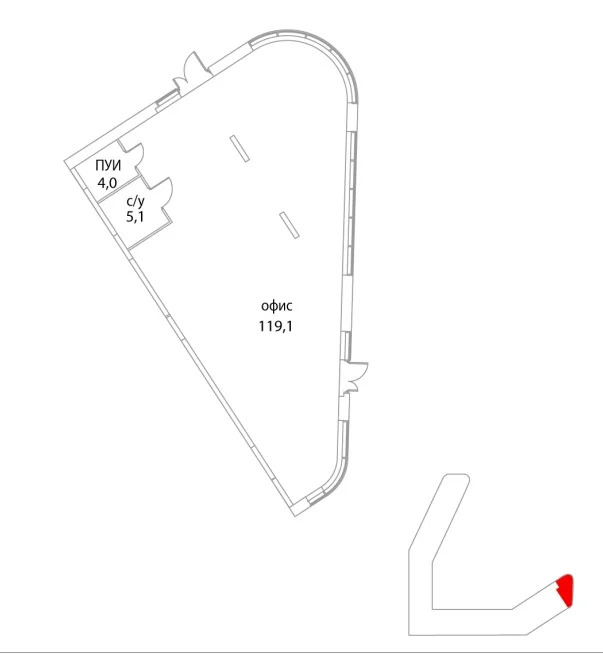 Аренда ПСН площадью 127 м2 - Фото 3