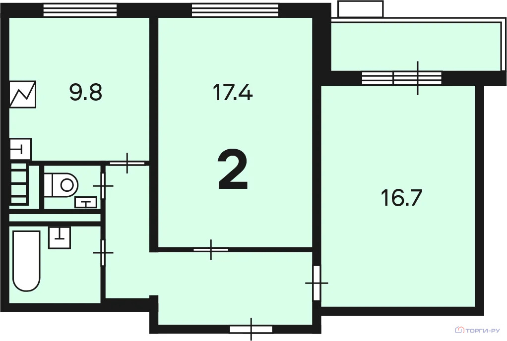 Продажа квартиры, Троицк, Кварцевая улица - Фото 4