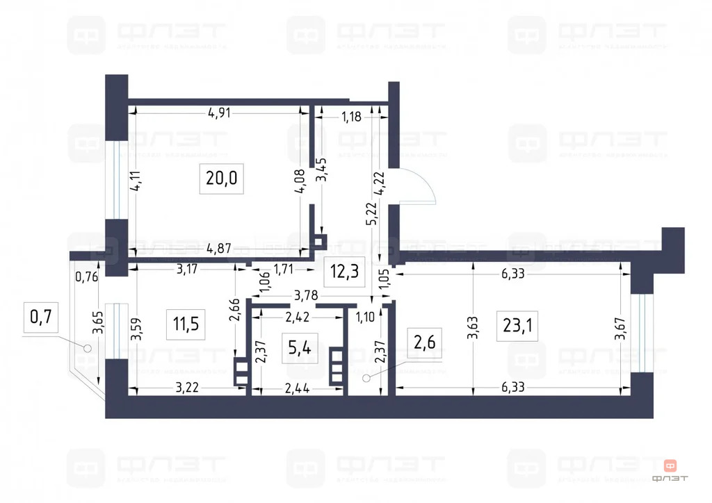 Продажа квартиры, Казань, ул. Зур Урам - Фото 19