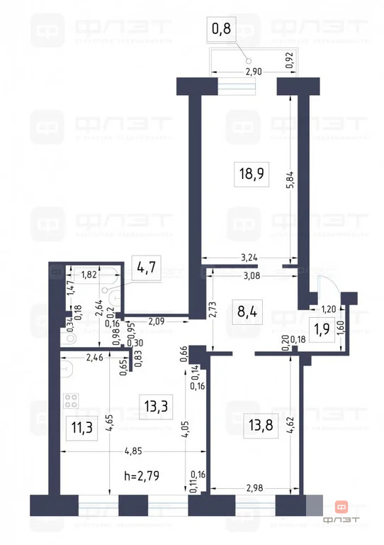 Продажа квартиры, Казань, ул. Павлюхина - Фото 19