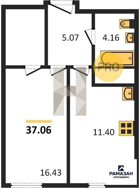 Продажа квартиры в новостройке, Казань, м. Проспект Победы, Рауиса ... - Фото 1