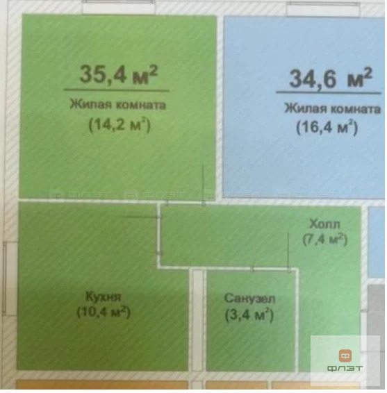 Продажа квартиры, Куюки, Пестречинский район, 22-й Квартал - Фото 6