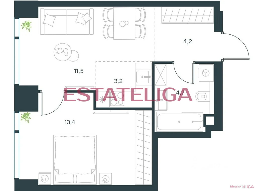 Продажа квартиры, ул. Озерная - Фото 1