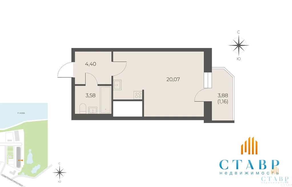 Продажа квартиры, Славянская улица - Фото 20