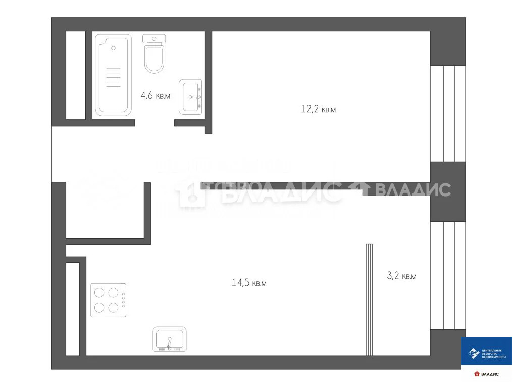 Продажа квартиры, Рязань, микрорайон Олимпийский городок - Фото 17