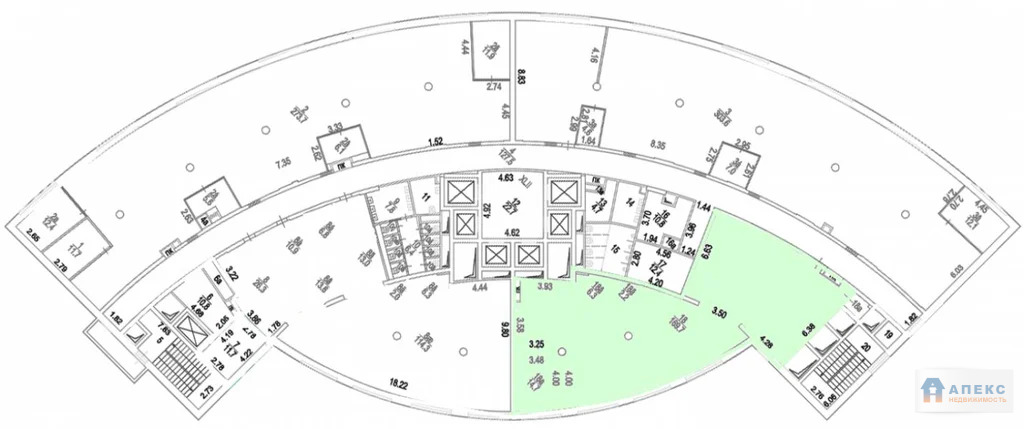 Аренда офиса 193 м2 м. ВДНХ в бизнес-центре класса В в Алексеевский - Фото 6