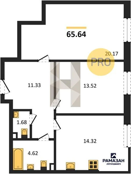 Продажа квартиры в новостройке, Казань, м. Горки, ул. Бухарская - Фото 1