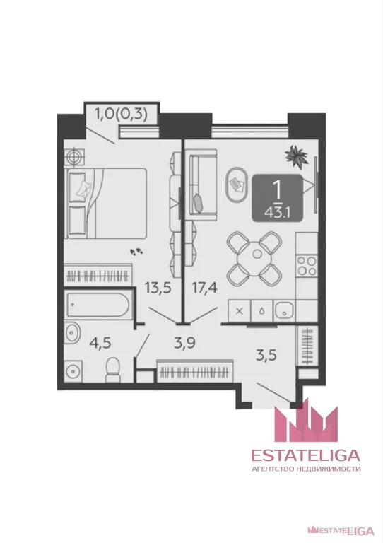 Продажа квартиры, улица Петра Кончаловского - Фото 1