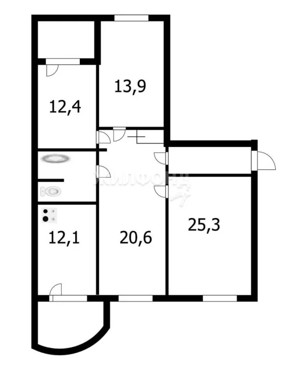 Продажа квартиры, Новосибирск, микрорайон Горский - Фото 16