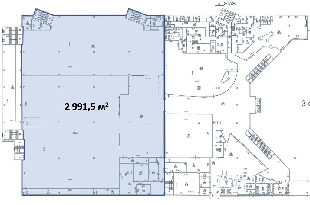 Аренда ПСН площадью 2991.5 м2 - Фото 3