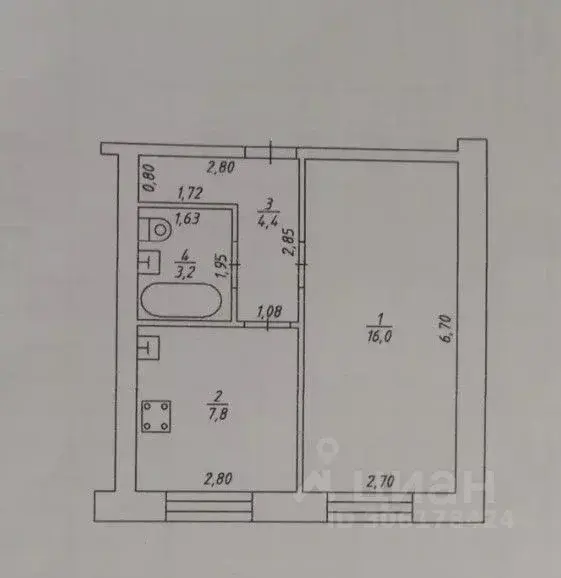 Продаю однокомнатную квартиру   Тэцевская ул., 9А, Казань, ... - Фото 1