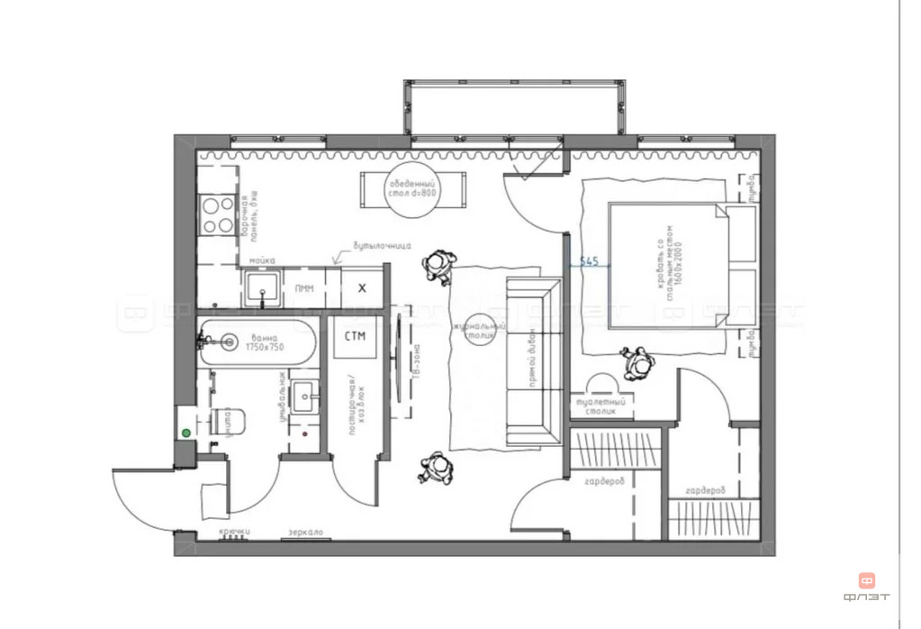 Продажа квартиры, Казань, ул. Чехова - Фото 10