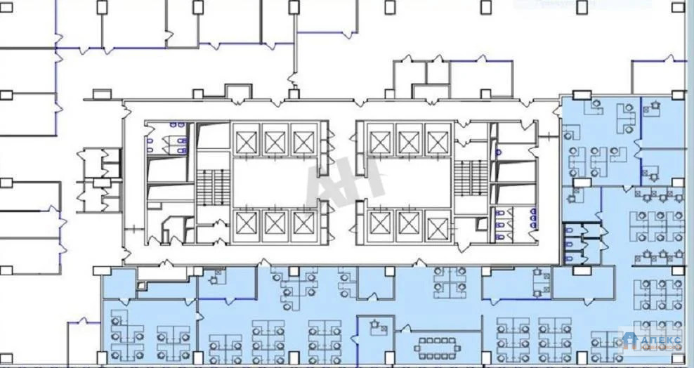 Аренда офиса 756 м2 м. Калужская в бизнес-центре класса А в Коньково - Фото 1