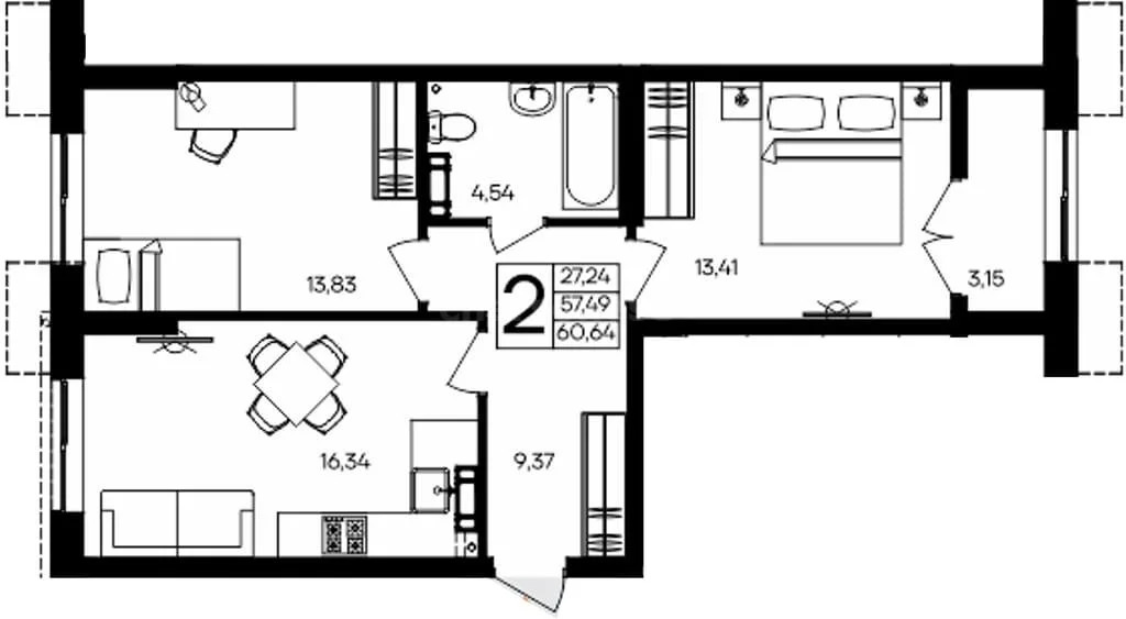 Продажа квартиры в новостройке, Севастополь, ул. Мате Залки - Фото 1