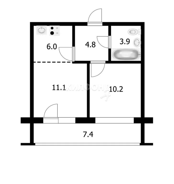 Продажа квартиры, Новосибирск, Ясный Берег - Фото 12