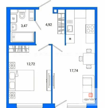 Продажа квартиры, Высокая Гора, Высокогорский район, ул. Вторая ... - Фото 10