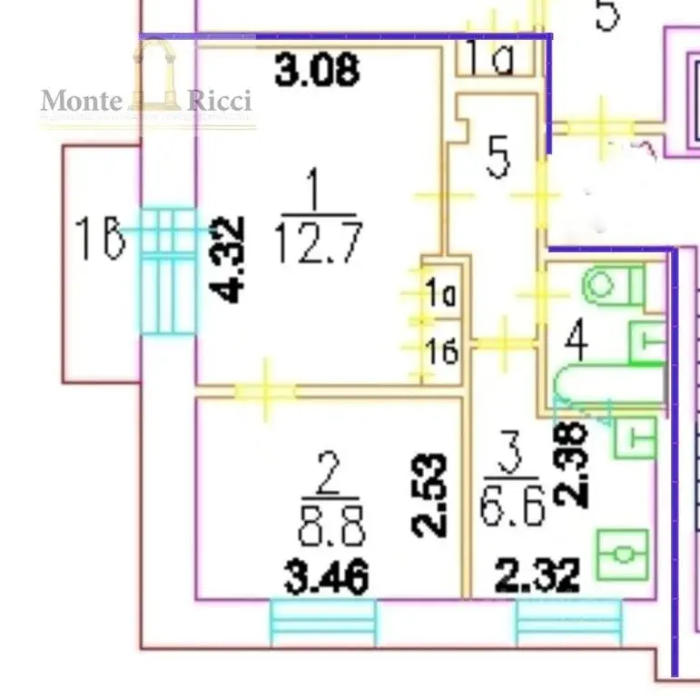 Купить двухкомнатную квартиру 37.0м Нагатинская ул., 17К1, Москва, ... - Фото 39