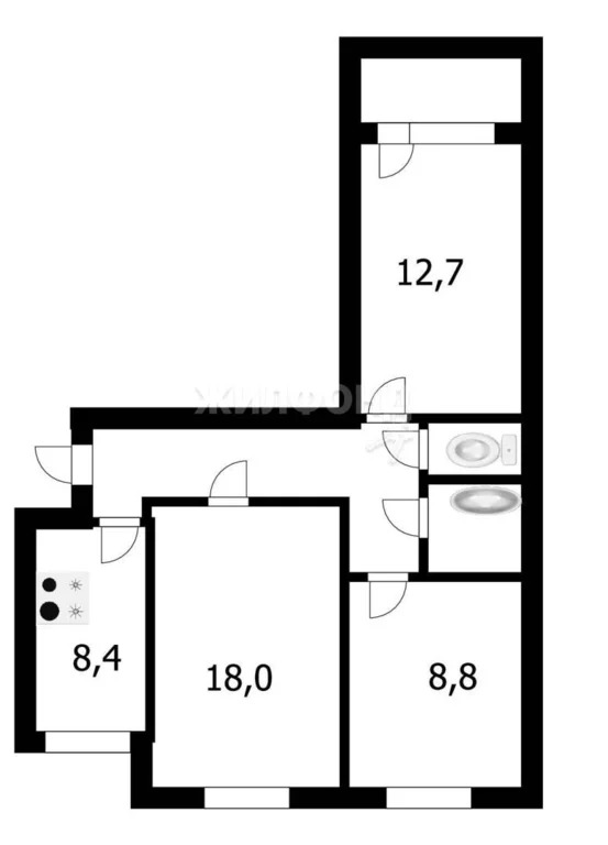 Продажа квартиры, Новосибирск, Сибиряков-Гвардейцев пл. - Фото 14