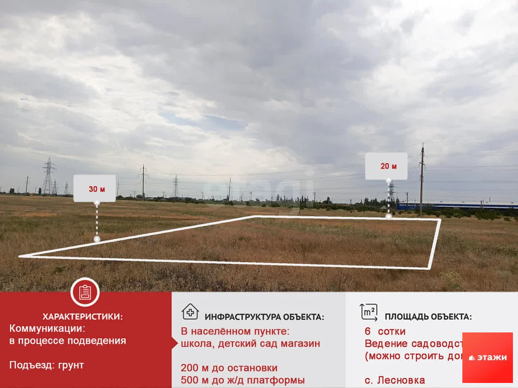Продажа участка, Лесновка, Сакский район, ул. Садовая - Фото 0