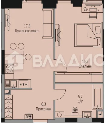 Москва, Севастопольский проспект, д.22А, 2-комнатная квартира на ... - Фото 9