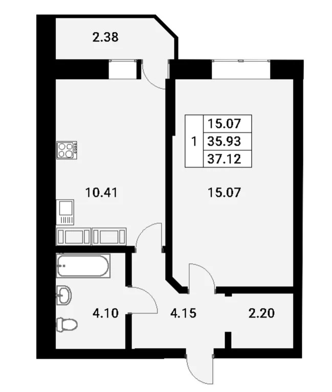 Продажа квартиры, Мурино, Всеволожский район, Екатерининская улица - Фото 0