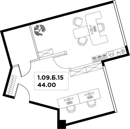 Продажа офиса 44 м2 - Фото 4