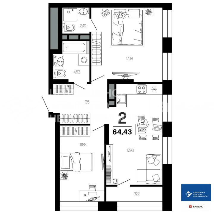 Продажа квартиры, Рязань, ул. Новаторов - Фото 7