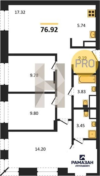 Продажа квартиры в новостройке, Казань, м. Проспект Победы, ... - Фото 1
