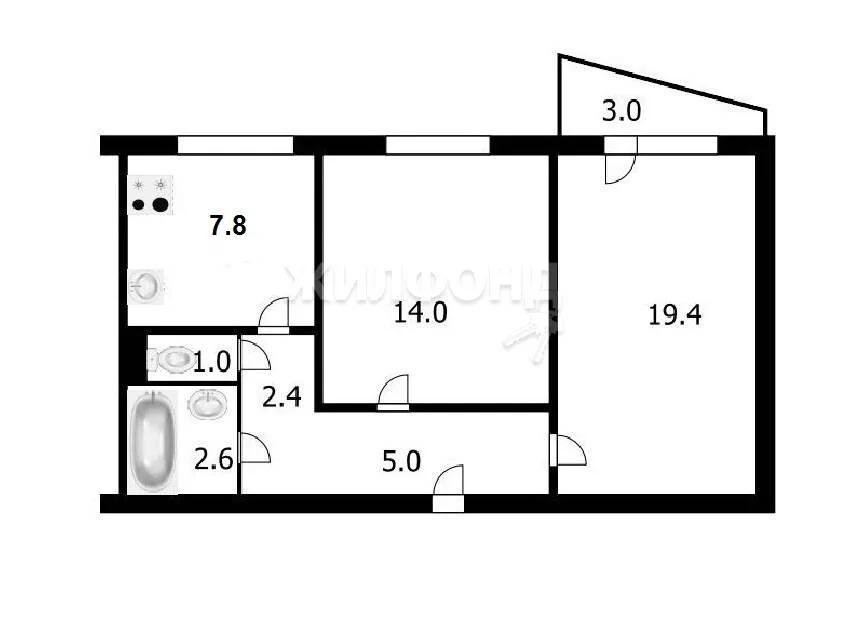 Продажа квартиры, Новосибирск, ул. Чигорина - Фото 3