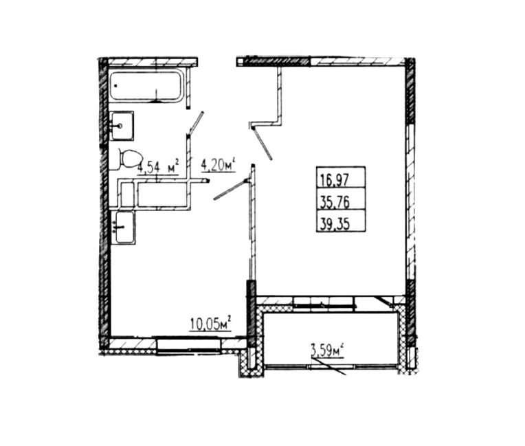 Продается квартира, 39.35 м - Фото 0