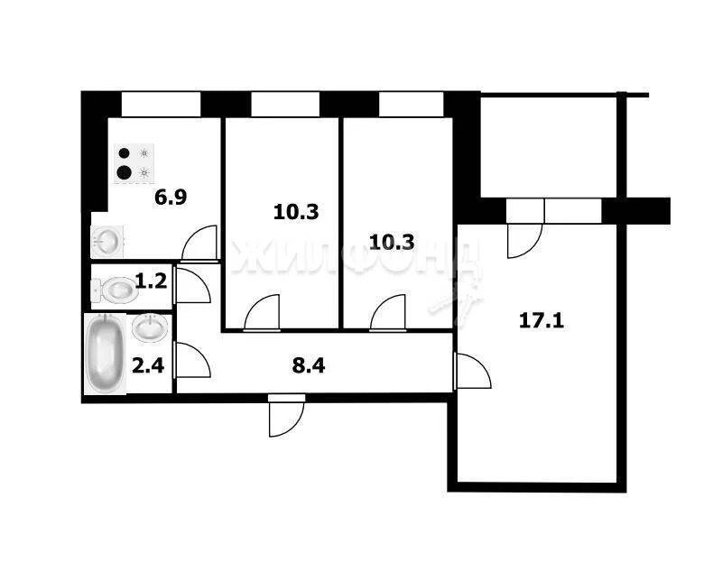 Продажа квартиры, Новосибирск, ул. Зорге - Фото 19