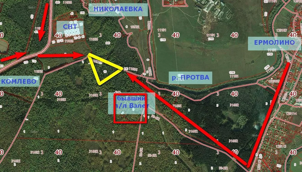 Карта ермолино боровского района калужской области