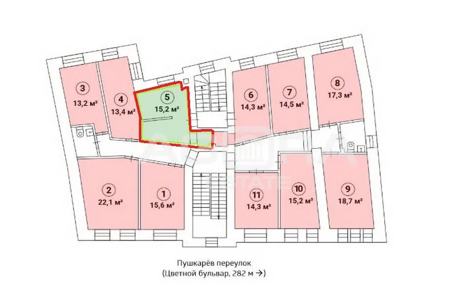 Продажа ПСН, м. Трубная, Пушкарев пер. - Фото 6
