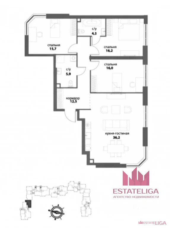 Продажа квартиры, улица Василия Ланового - Фото 1
