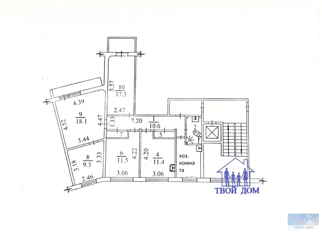 Продам квартиру 92 кв.м. Новосибирск, Дуси Ковальчук 258 - Фото 12