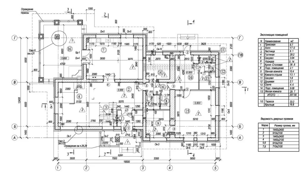 Индивидуальный жилой дом 500 кв.м., Ленинское Ленинградская область - Фото 6