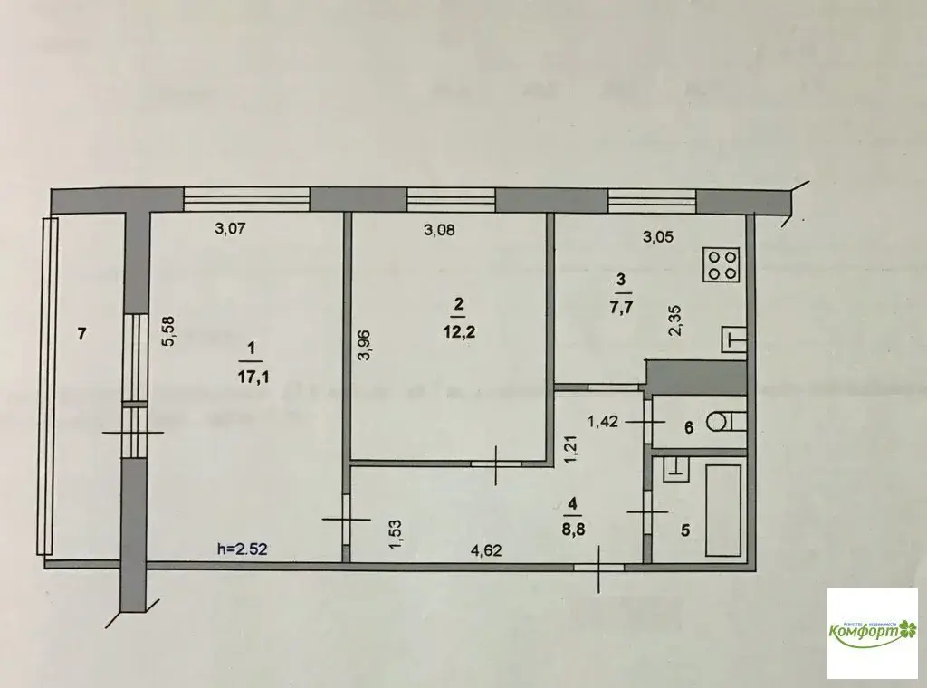 Продается 2 комнатная квартира в г. Раменское, ул. Чугунова, д.34 - Фото 9