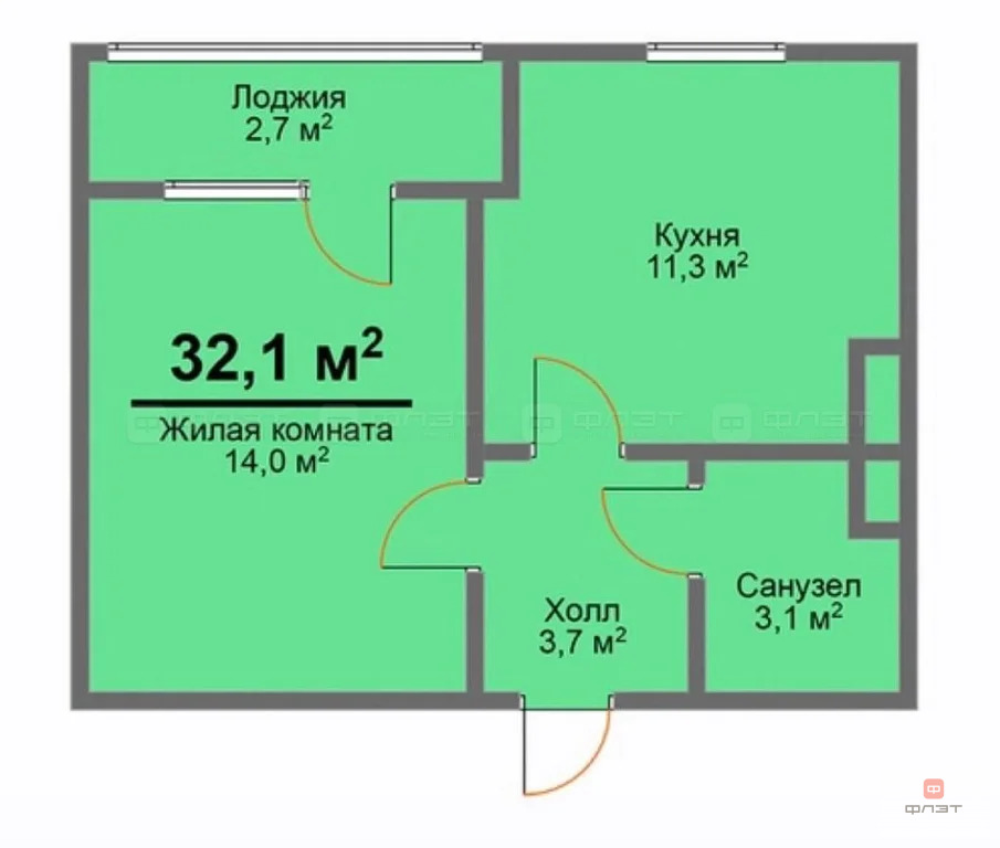 Продажа квартиры, Куюки, Пестречинский район, 13-й квартал - Фото 6
