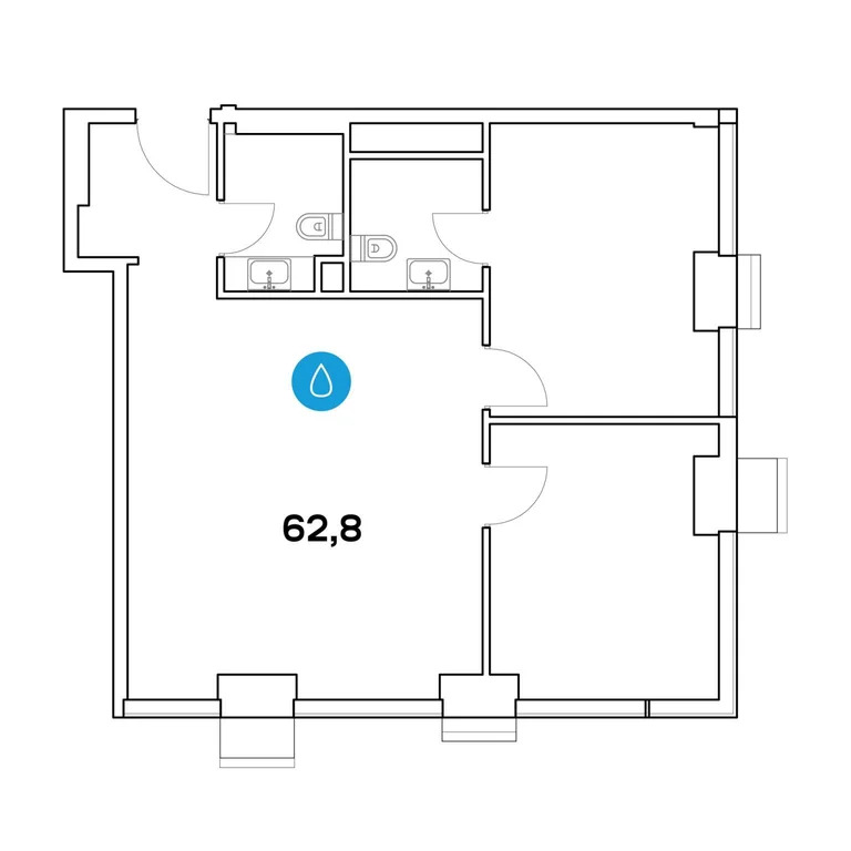Продажа офиса 62.8 м2 - Фото 3