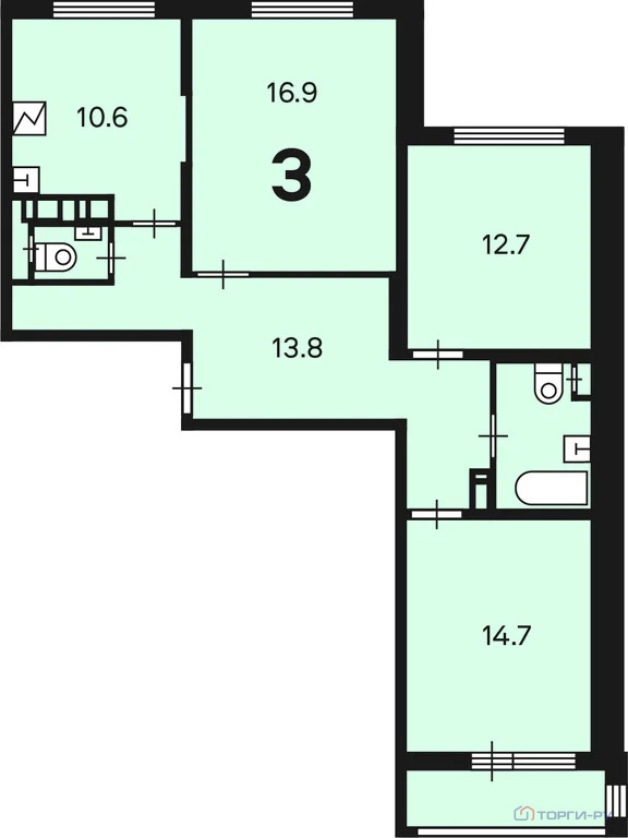 Продажа квартиры, Знамя Октября, Рязановское с. п. - Фото 6