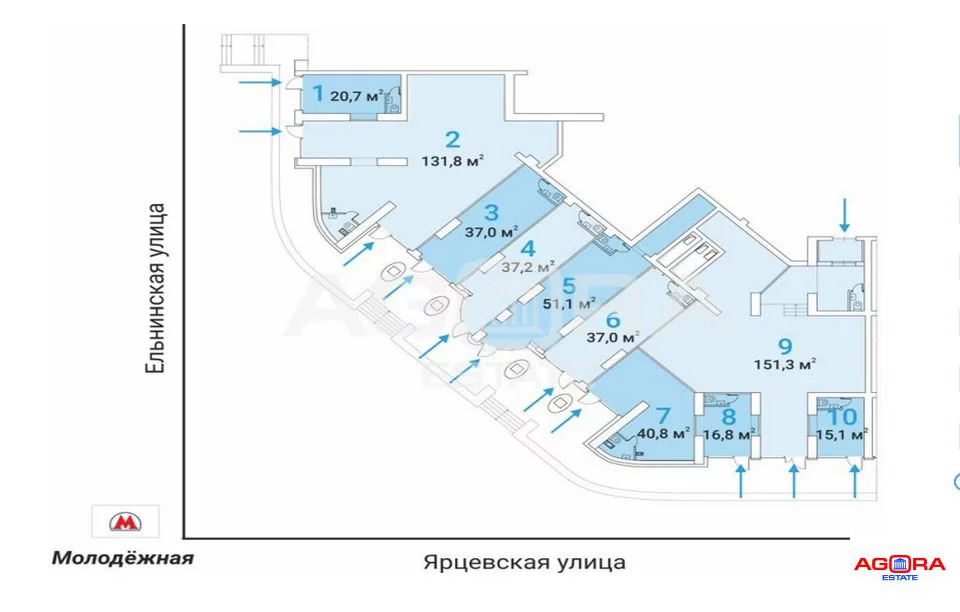 Аренда торгового помещения, ул. ярцевская - Фото 9