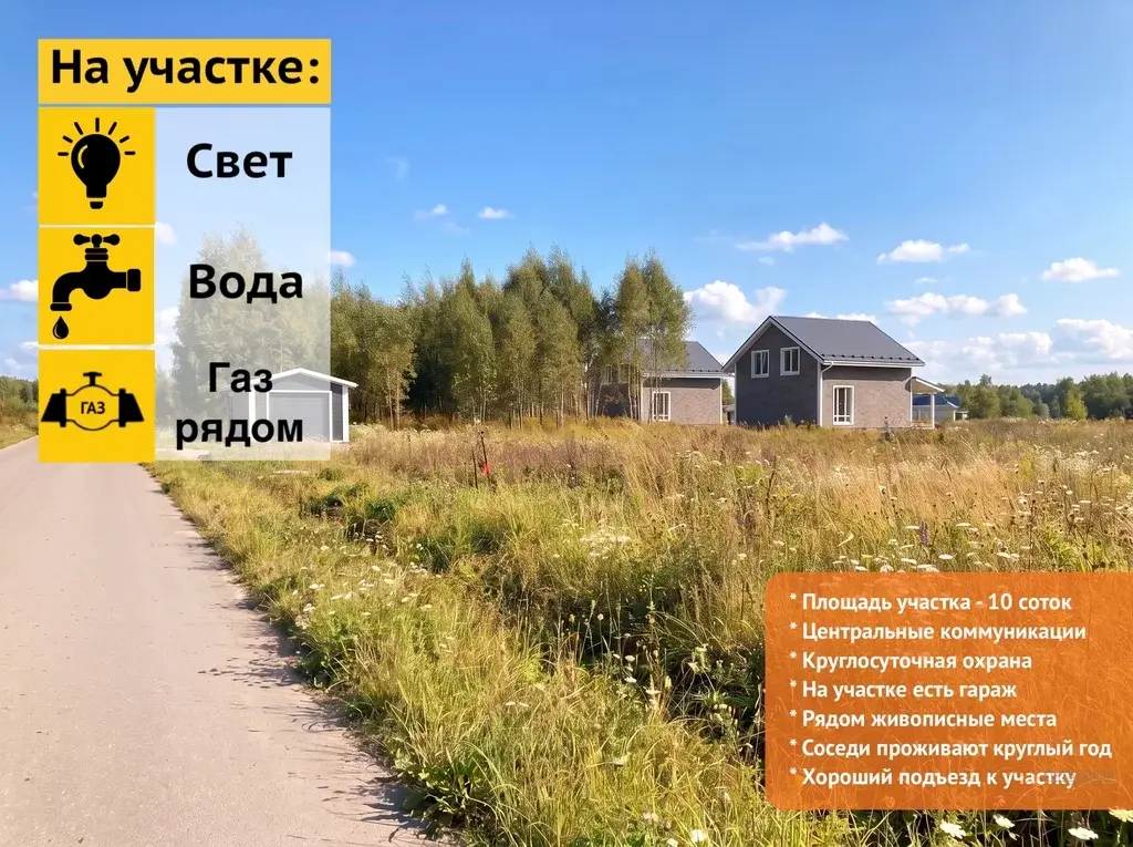 Продается участок 10 соток Петровское парк - Фото 1