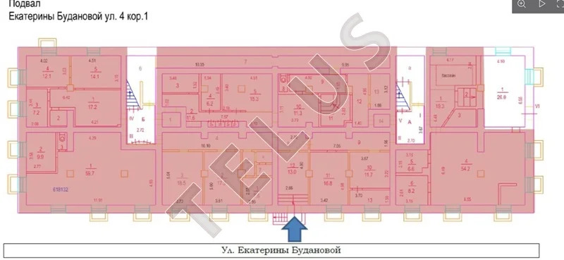 м Кунцевская, ул Екатерины Будановой, 450 м2, помещение (ном. объекта: ... - Фото 11