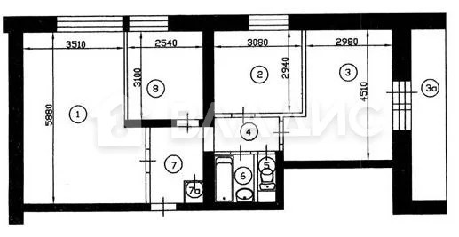 Москва, улица Академика Варги, д.18, 3-комнатная квартира на продажу - Фото 13