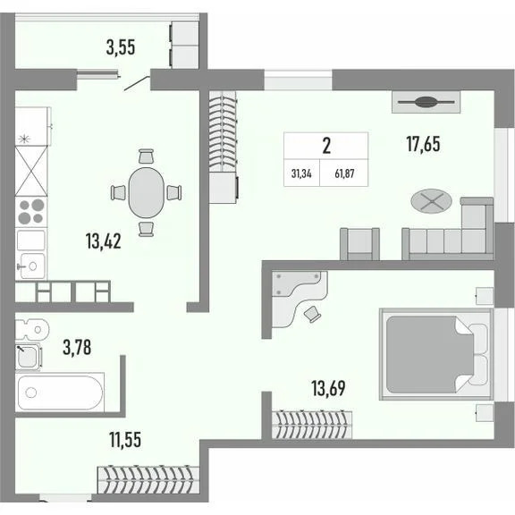 Продажа квартиры в новостройке, Оренбург, ул. Юркина - Фото 1