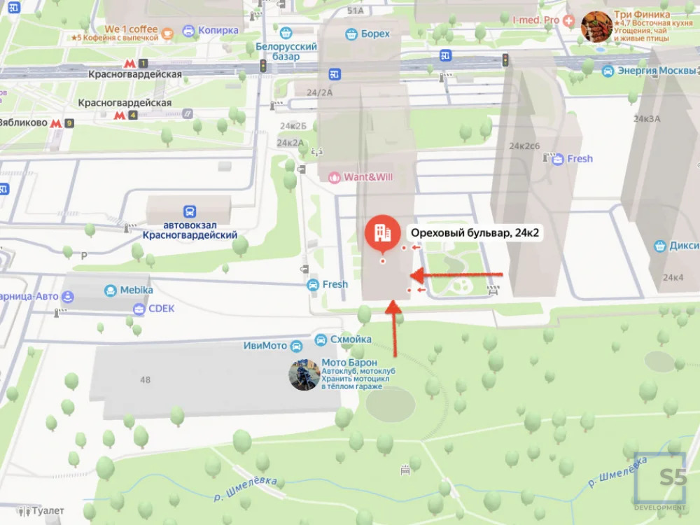 Аренда ПСН, м. Красногвардейская, Ореховый б-р. - Фото 2