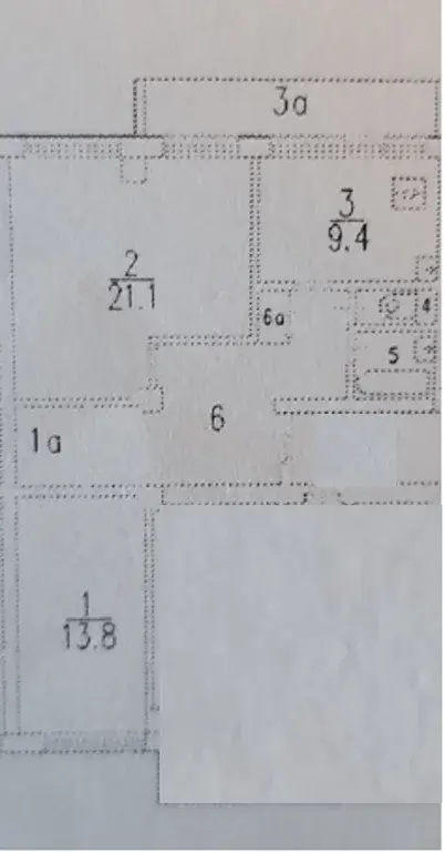 1/2 доля в 2 комнатной квартире  Москва, Чертановская, д.30, к. 2 - Фото 6